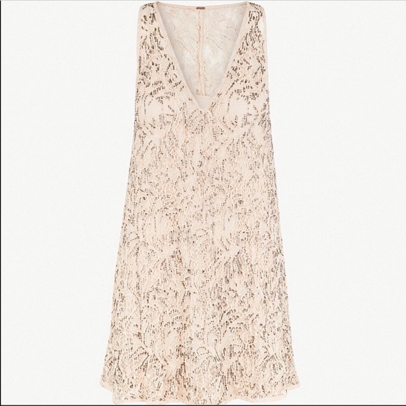 SALE NWT Free People Shine On Mini Dress - Picture 6 of 12
